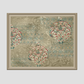 Wall Art Cluster Canvas Contemporary Ornate Highlighted with hand embroidery - 24"X 48"; 24"X 24"; 24"X 24"