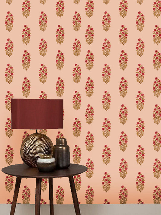 Wallpaper Non Woven/Canvas - Plush Peony