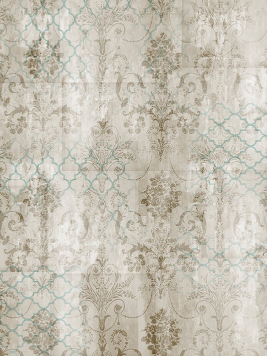 Wallpaper Non Woven/Canvas - Vintage Damask (1 sqft)