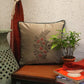 Embroidered Cushion Cover Velvet Teal Green - 16" X 16"